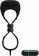 Pretty Love Double Ring Penis & Testicles Δονούμενο Δαχτυλίδι Πέους & Όρχεων Black