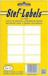 Stef Labels Rectangular Small Adhesive White Label 50x23mm 480pcs