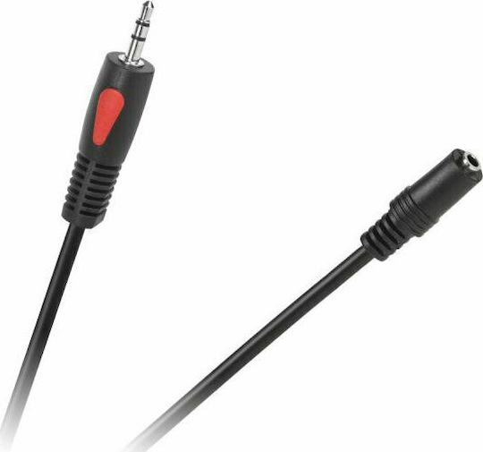 Cabletech 3,5mm Klinkenkabel 3,5mm Stecker - 3,5mm Buchse Schwarz 10m KPO4006-10