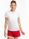 Saucony Damen Sportlich T-shirt Weiß