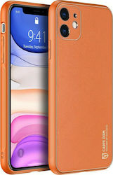 Dux Ducis Yolo Elegant Back Cover Δερματίνης Πορτοκαλί (iPhone 12 mini)