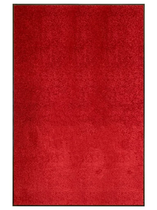 vidaXL Fußmatte Teppich mit rutschfester Unterlage Red 120x180cm