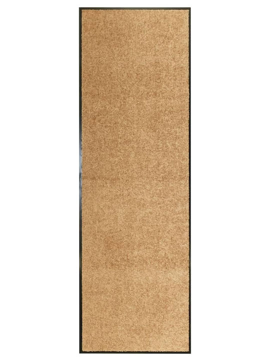 vidaXL Carpet with Non-Slip Underside Doormat Κρεμ 60x180εκ.