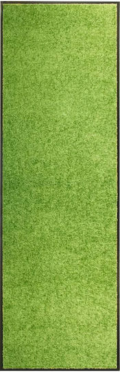 vidaXL Fußmatte Teppich mit rutschfester Unterlage Green 60x180cm