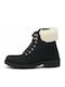 Nikki Me 18740-3-01 Women's Ankle Boots with Fur Black