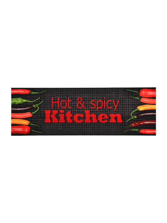 vidaXL Hot&Spicy Kitchen Anti-Slip Mat Runner Red 45x150cm