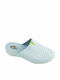 Sunshine Women's Leather Anatomic Clogs White/Yellow