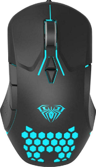 Aula Wind F809 RGB Gaming Mouse 3200 DPI Black