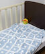 Silk Fashion Blanket Nursery Swaddling Blankets Knitted Light Blue 75x100cm