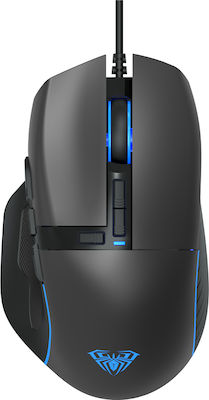 Aula Wind F808 RGB Gaming Gaming Maus 4200 DPI Schwarz