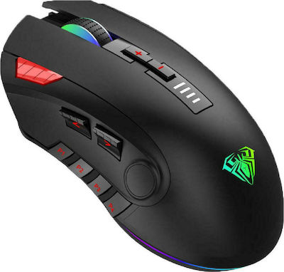 Aula Fire H512 RGB Gaming Mouse 5000 DPI Black