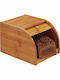 Relaxdays Brotbox mit Deckel Hölzernes in Braun Farbe 20.2x27x18.2cm