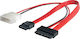 Akyga 4-Pin Molex - Kabel 0.2m Rot (AK-CA-45)