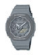 Casio G-shock Αναλογικό/Ψηφιακό Ανδρικό Ρολόι 45.4mm Χρονογράφος Μπαταρίας με Γκρι Καουτσούκ Λουράκι