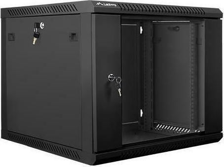 Lanberg Επιτοίχια Καμπίνα Rack 9U 60x55x51.23cm Μαύρο WF01-6609-10B