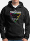 Sweatshirt Hooded Pink Floyd Black