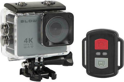 Blow 78-538 78-538# Action Camera 4K Ultra HD Underwater (with Case) with WiFi Silver with Screen 2"