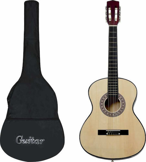 vidaXL Κλασική Κιθάρα 3/4 Παιδική with Bag Light Wood