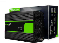 Green Cell Modified Sine Inverter für Autos Modifizierte Sinuswelle 1500W zur Umwandlung von 12V DC in 230V AC mit 1xUSB Green Cell Modified Sine Inverter für Autos Modifizierte Sinuswelle 1500W zur Umwandlung von 12V DC in 230V AC mit 1xUSB