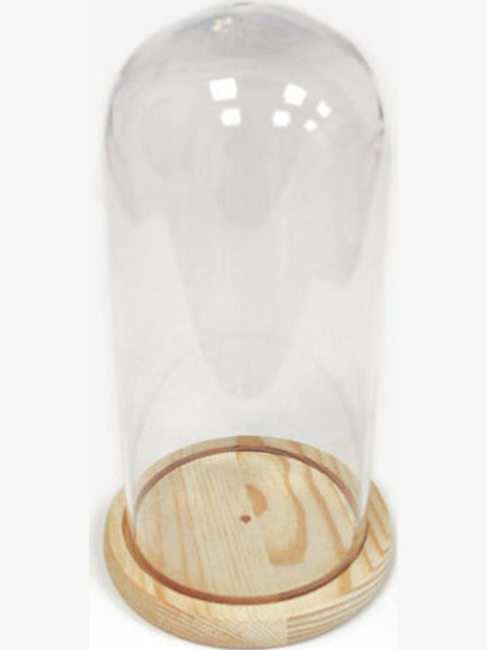 Faitakis Pack Room Decor Bell Made of Glass 10x10cm