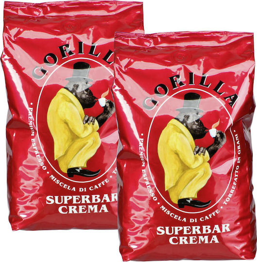 Gorilla Cafea Espresso Arabica Super Bar Crema Boabe 2x1kg