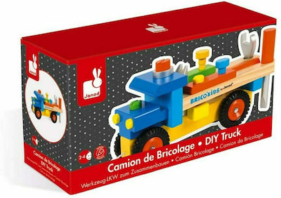 Janod Kids Workbench Φορτηγό-Πάγκος με Εργαλεία made of Wood for 2+ Years Old 17pcs