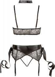 Cottelli Collection Provocative Bondage Bra Set Sexy Lingerie Sets Black