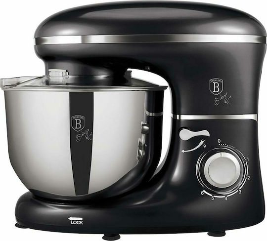 Berlinger Haus Stand Mixer 1300W with Stainless Mixing Bowl 6lt Black