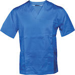 Fageo Unisex Medical Blouse Blue