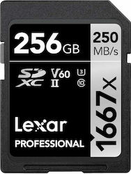 Lexar Professional SDXC 256GB Class 10 U3 V60 (250MB/S)