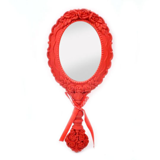 Fylliana Schminkspiegel Hand 14cm Rot