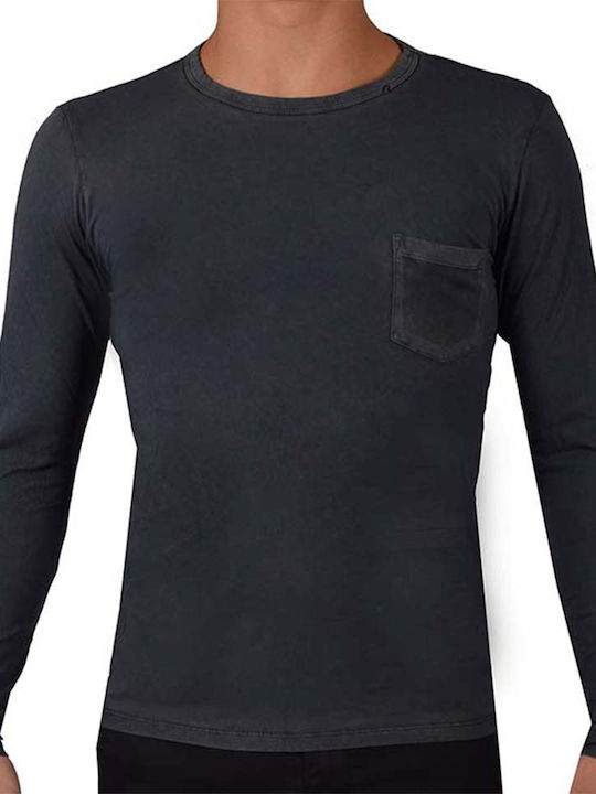 Replay Men's Long Sleeve Blouse Gray