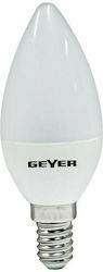 Geyer LED Bulbs for Socket E14 and Shape C35 Natural White 470lm 1pcs