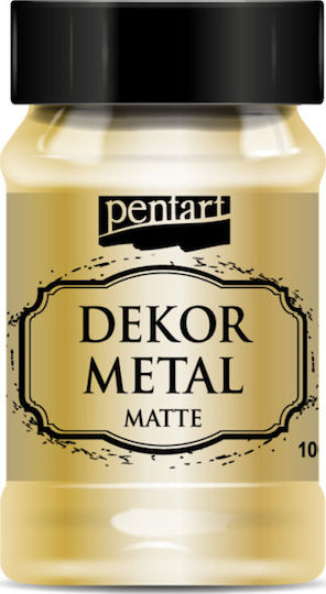 Pentart Dekor Metal Matte Chalk Paint Gold 100ml 35107