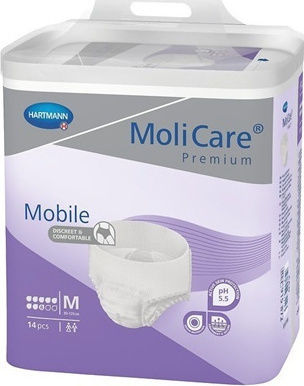 Hartmann MoliCare Premium Mobile Пелени за инконтиненция 8 капки Medium 3x14бр