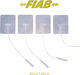 FIAB SpA Αυτοκόλλητο Tens Ηλεκτρόδιο Φυσικοθεραπείας Μ4xΠ4cm 4τμχ