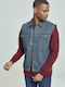 Urban Classics Men's Sleeveless Denim Jacket Denim Blue