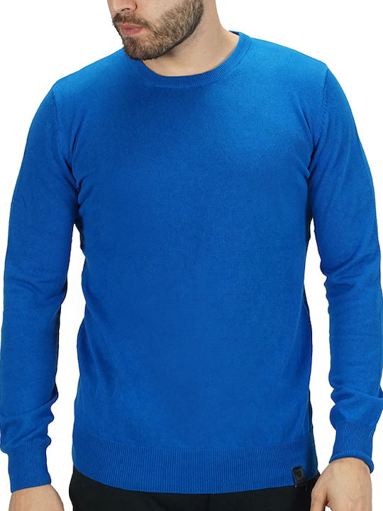 Brokers Jeans Herren Langarm-Pullover Blau