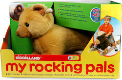 Kiddieland Rocking Toy Bear for 18++ months with Music & Wheel Brown