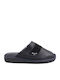 Men's Leather Slippers Black