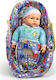 Avra Toys Set papușă bebe Bebeluș în coșuleț ca...