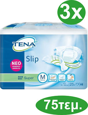 Tena Slip Super Incontinence Diapers Medium 3x25pcs