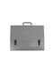 Exas Paper Plastiktasche für Entwürfe mit Schnalle und Handgriff 40x5x30cm Gray