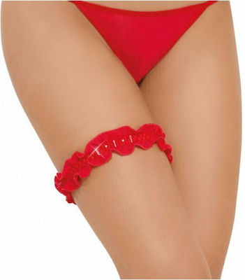 Softline 7401 Floral Lace Garter Șosete sexy Roșii 559174013