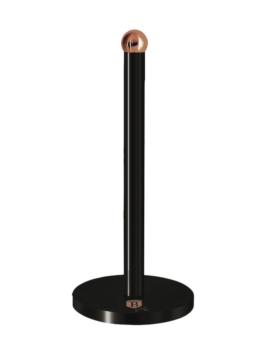 Berlinger Haus Metallic Paper Towel Holder Black Rose Collection Black 15cm BH-1737