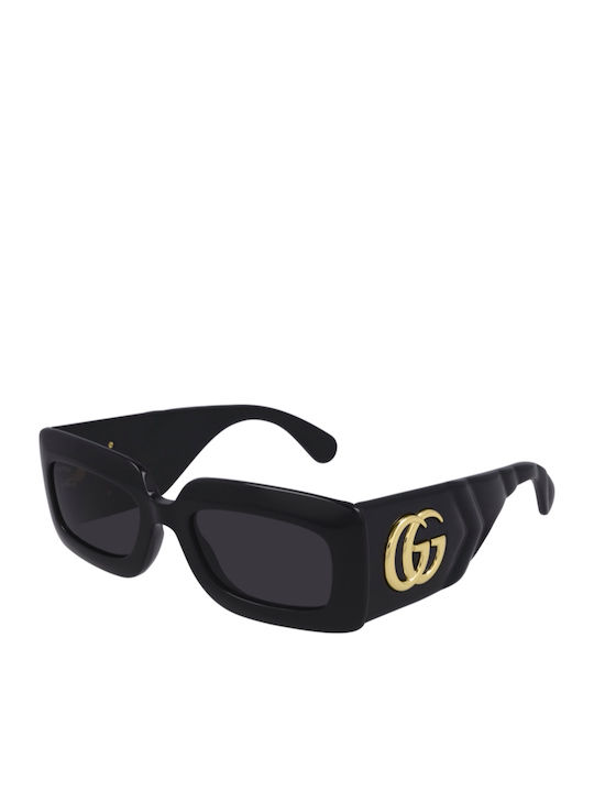 Gucci Women's Sunglasses with Black Acetate Frame and Black Lenses GG0811S 001