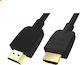 Techly HDMI 2.0 Premium High Speed 4K 60Hz HDR Cable HDMI male - HDMI male 0.5m Μαύρο