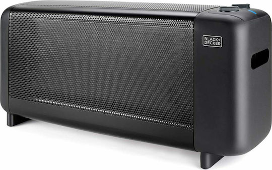 Black & Decker Black & Decker Floor Convector Heater 1500W Mica 65x29cm Black