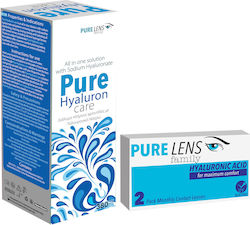 Pure Lens Hyalouronic Acid & Pure Hyaluron Care 380ml Μηνιαίοι 2τμχ Pure Lens Hyalouronic Acid & Pure Hyaluron Care 380ml Μηνιαίοι 2τμχ