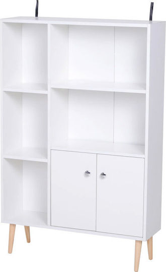 White Bookcase 80x23.5x118cm